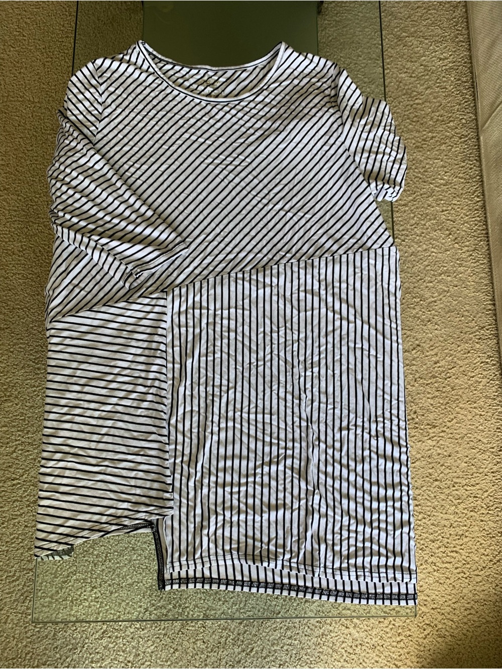 💜 BlueSky Stretchy Striped Tunic Top